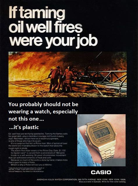 The best Homage to Vintage watch Ad's. 